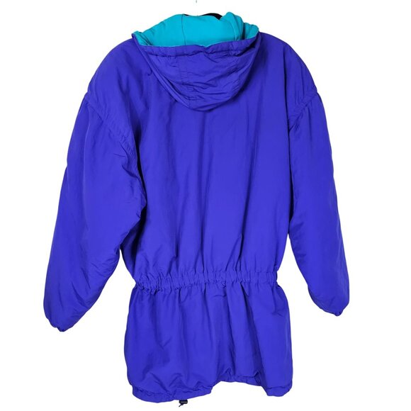Vintage 80s Skiwear Jacket 8 Purple Geometric Southwestern Retro Snow Gorpcore - Picture 2 of 10